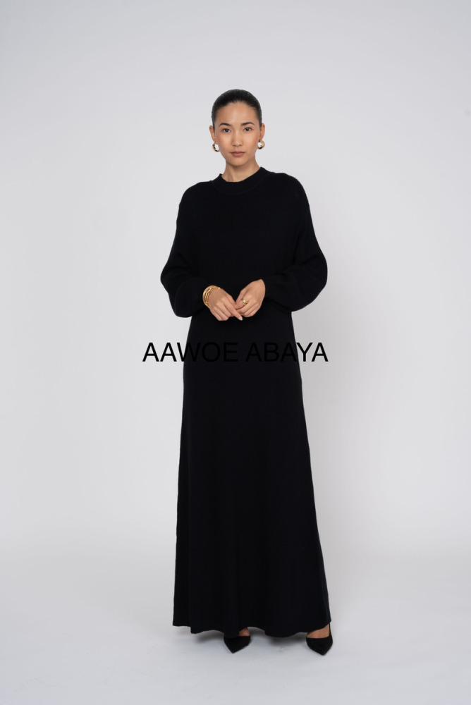 Abaya Femme Noir SILVER FASHION T2046 #c Efashion Paris
