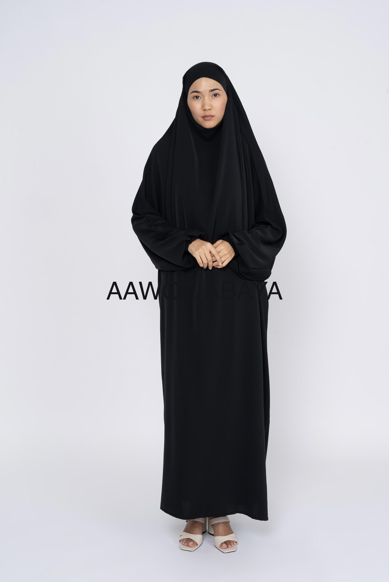 Abaya Femme Noir SILVER FASHION 2305 #c Efashion Paris