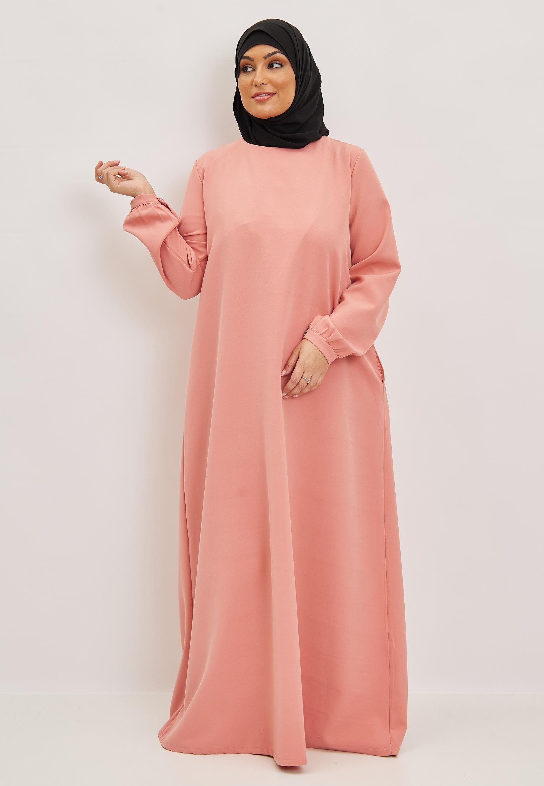 Abaya Femme Saumon SILVER FASHION 2112 #c Efashion Paris