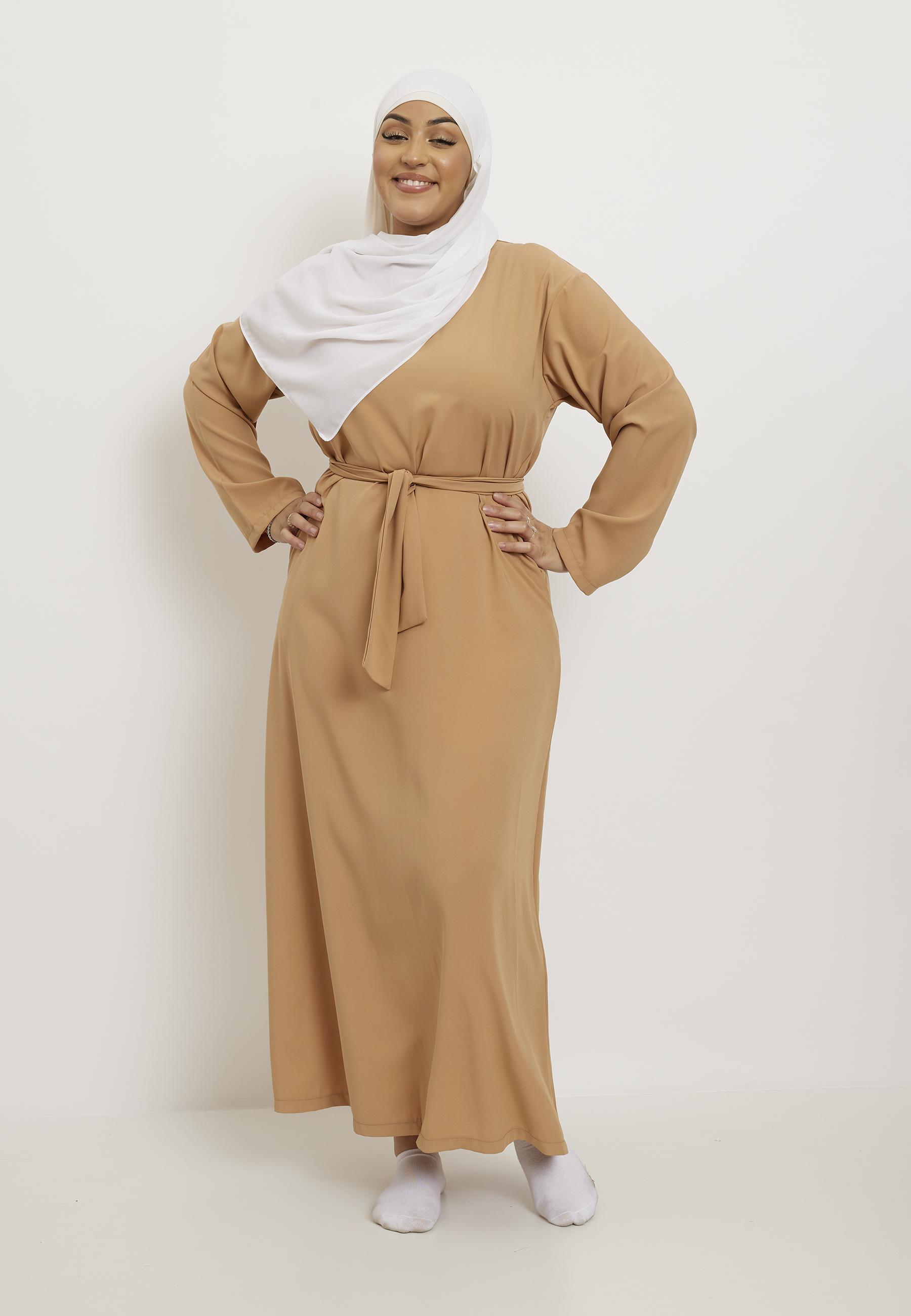 Abaya Femme Beige Clair SILVER FASHION 2009R #c Efashion Paris