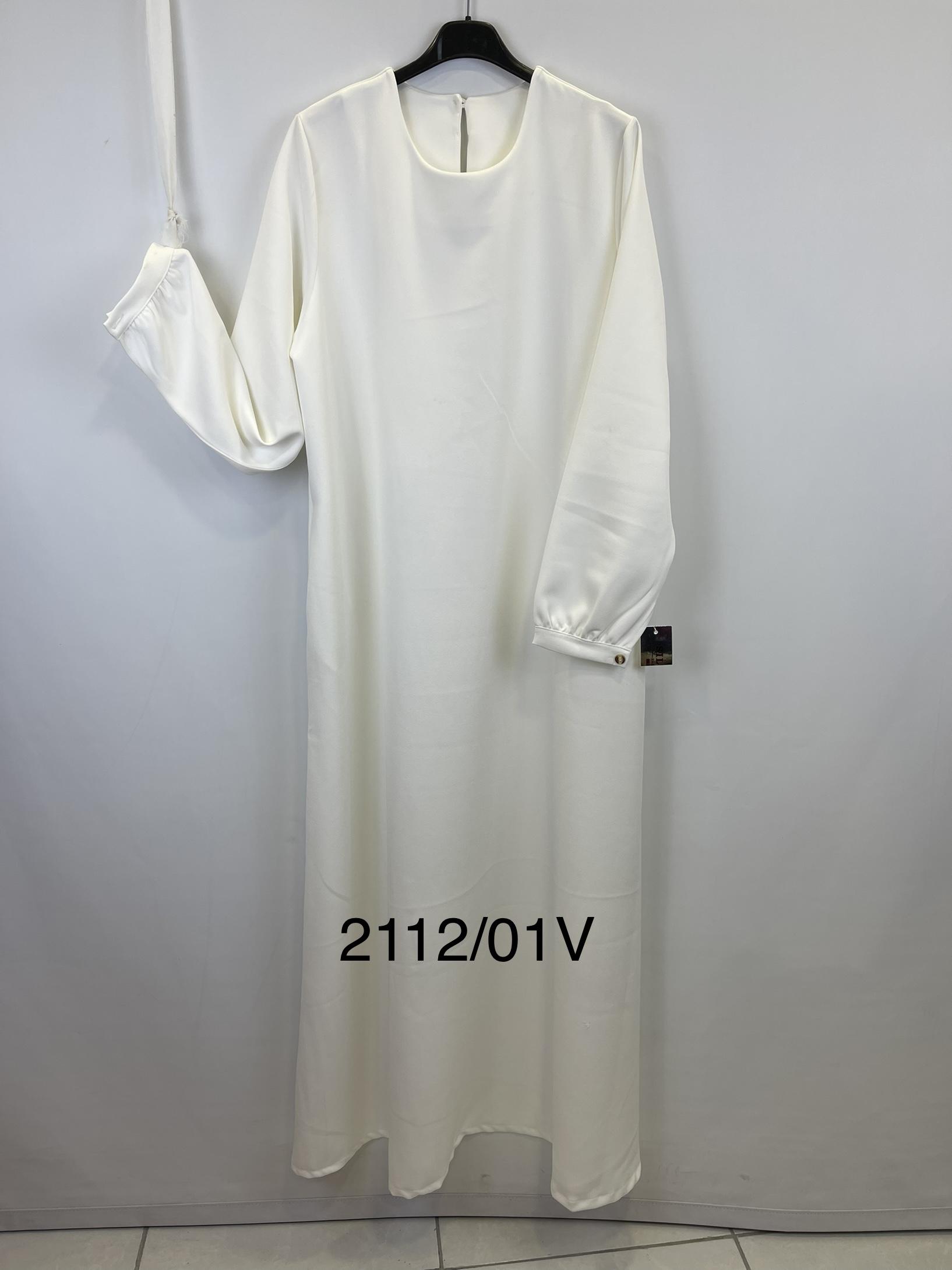 Abaya Femme Blanc SILVER FASHION 2112 #c Efashion Paris