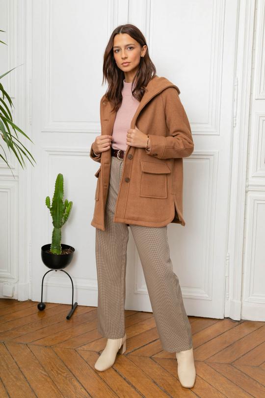 Coats Women Camel LOVIE & Co 201033 Efashion Paris