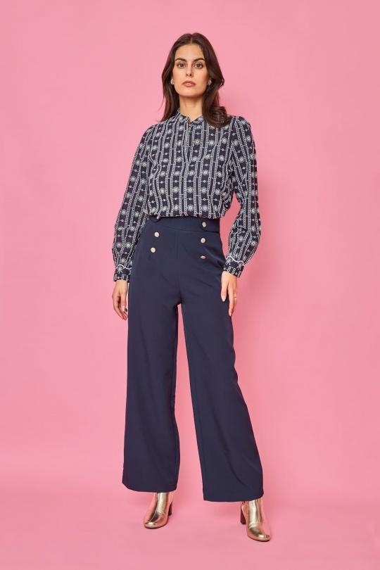 Tops Femme Bleu LOVIE & Co ASD91611 Efashion Paris
