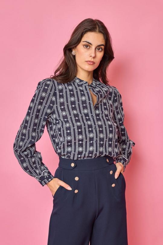 Tops Femme Bleu LOVIE & Co ASD91611 Efashion Paris