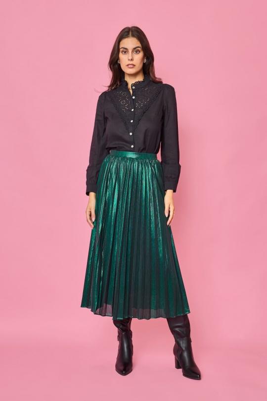 Chemises Femme Noir LOVIE & Co ASD91606 Efashion Paris