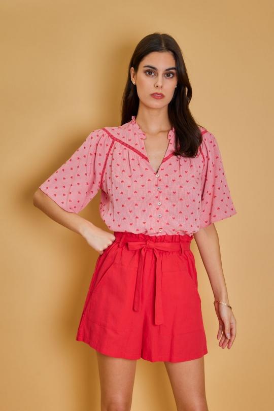 Shorts Femme Vert LOVIE & Co 3692P Efashion Paris