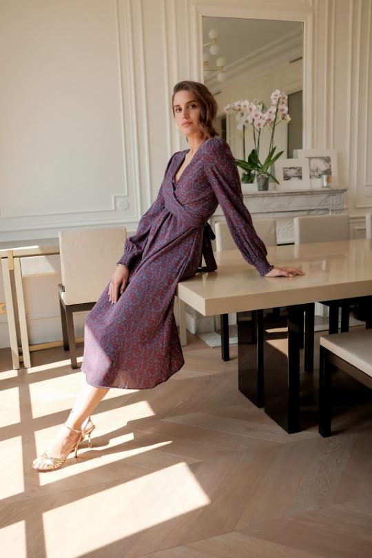 Robes longues Femme Bleu LOVIE & Co ASD93752-ASHLEY Efashion Paris