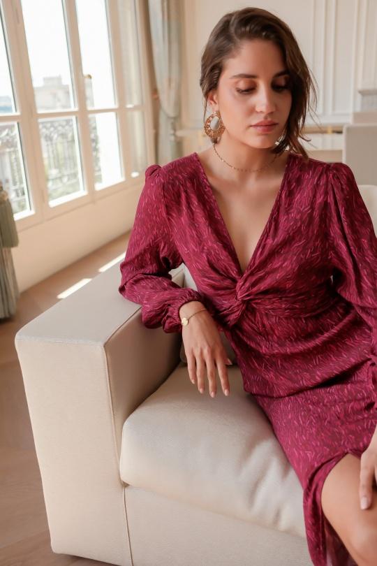 Robes longues Femme Rose LOVIE & Co 4655D-JULIANA Efashion Paris