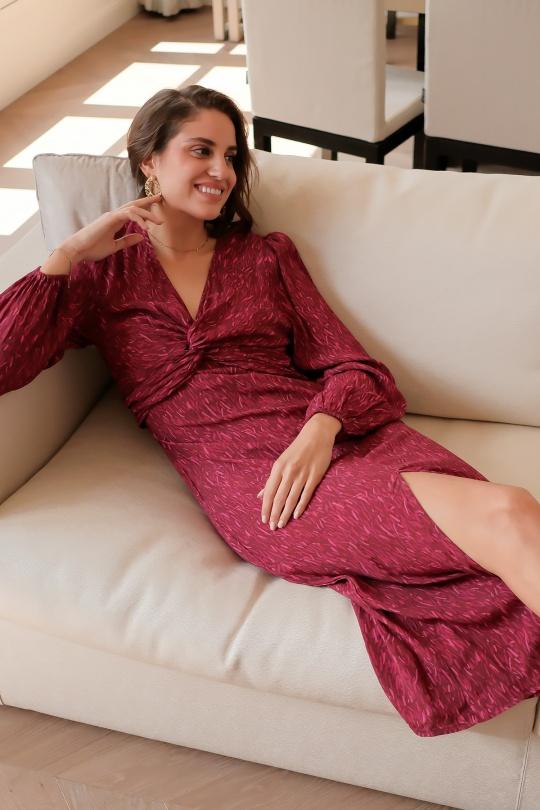 Robes longues Femme Rose LOVIE & Co 4655D-JULIANA Efashion Paris