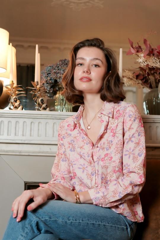 Chemises Femme Rose LOVIE & Co 4843T-SHERRY Efashion Paris