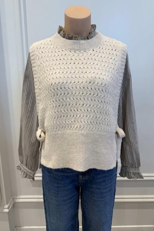 Maglioni Donna Beige LOVIE & Co YQS404291-ALEX Efashion Paris