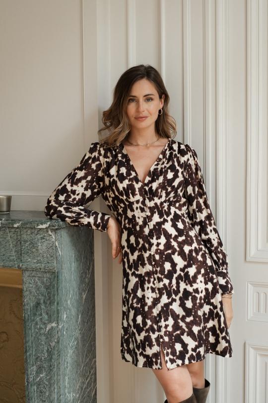 Vestidos cortos Mujer Brown LOVIE & Co 4983D-MALIA Efashion Paris