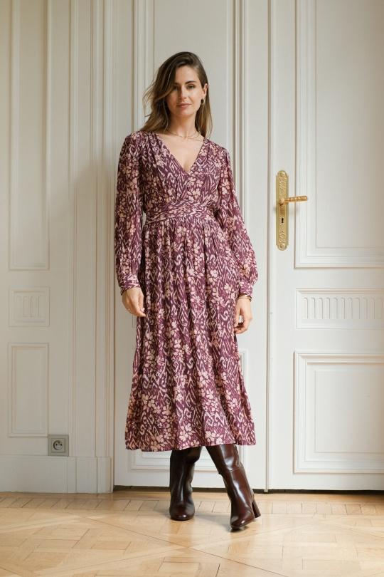 Abiti maxi Donna Purple LOVIE & Co 4981D-BROOKE Efashion Paris