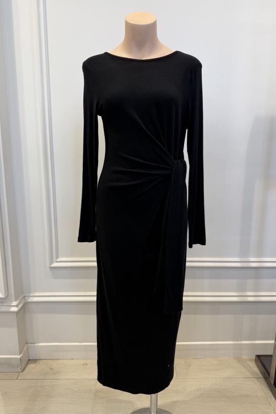 Abiti maxi Donna Black LOVIE & Co 4878D-TOMAS Efashion Paris