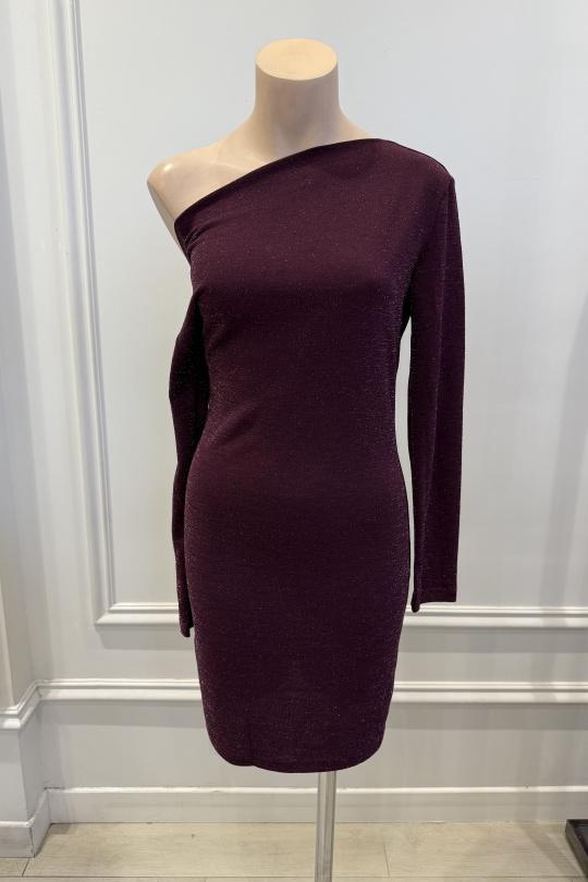 Abiti da sera Donna Purple LOVIE & Co 4925D-NATALIA Efashion Paris