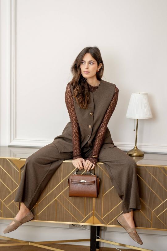 Tops Femme Marron LOVIE & Co 5156T-ISADORA Efashion Paris