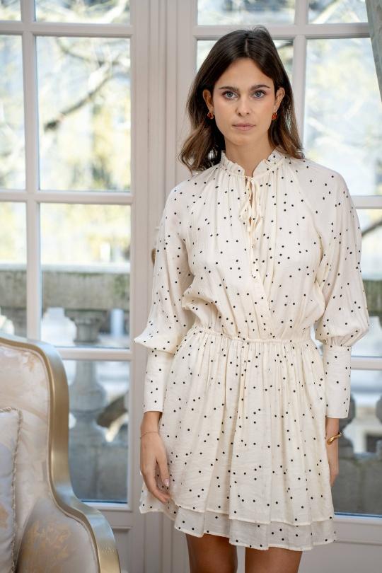 Robes courtes Femme Beige LOVIE & Co PYZL2592710-SILAS Efashion Paris