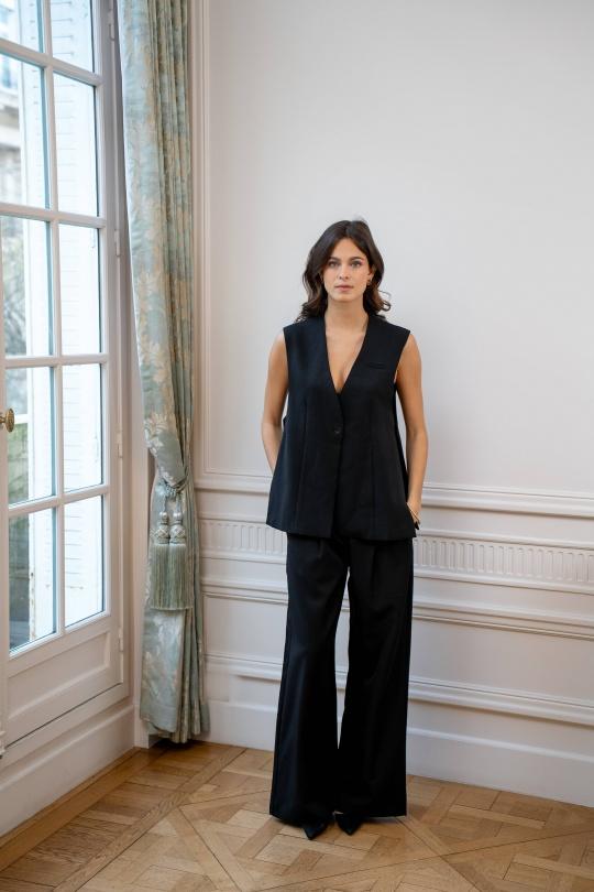 Pantalones Mujer Beige LOVIE & Co TH25441-CORENTIN Efashion Paris