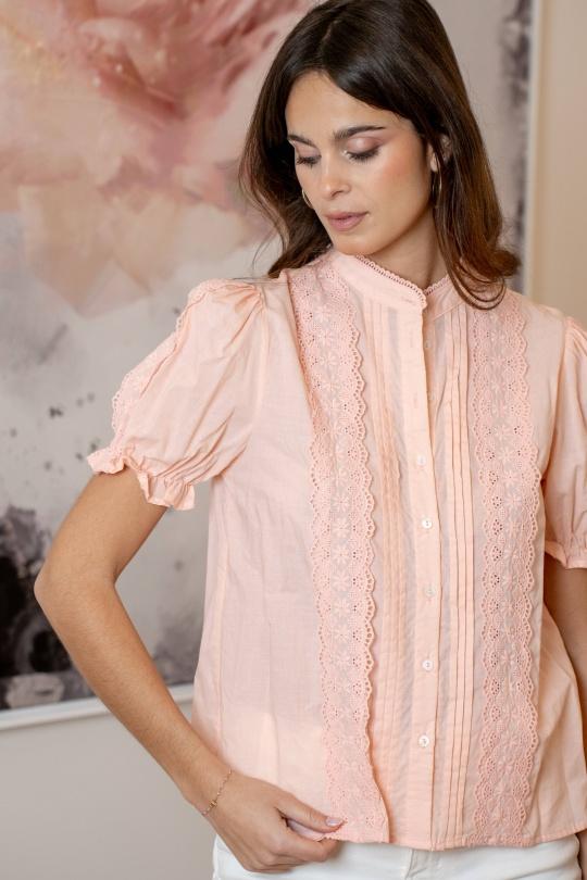 Camisas Mujer Pink LOVIE & Co 5138T-KATRIN Efashion Paris