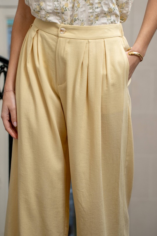Pantalons Femme Jaune LOVIE & Co TH25578-JORIS Efashion Paris