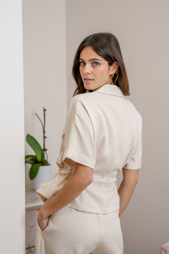 Camisas Mujer Beige LOVIE & Co TH25577-JOSE Efashion Paris