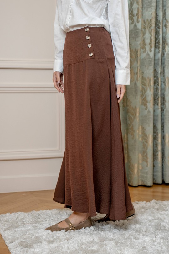 Jupes Femme Marron LOVIE & Co YD507125-NOA Efashion Paris