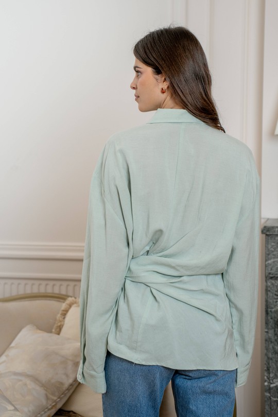 Chemises Femme Vert LOVIE & Co ASD97252-GLADYS Efashion Paris