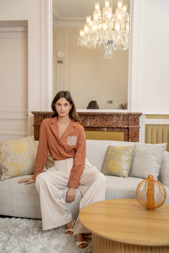 Camisas Mujer Brown LOVIE & Co ASD97060-TIM Efashion Paris