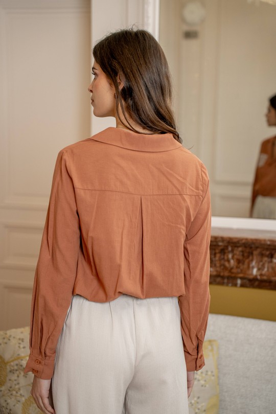 Camisas Mujer Brown LOVIE & Co ASD97060-TIM Efashion Paris