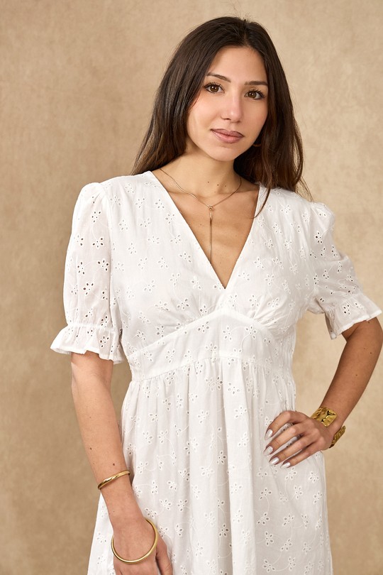 Abiti corti Donna White LOVIE & Co 5084D-ELIE Efashion Paris