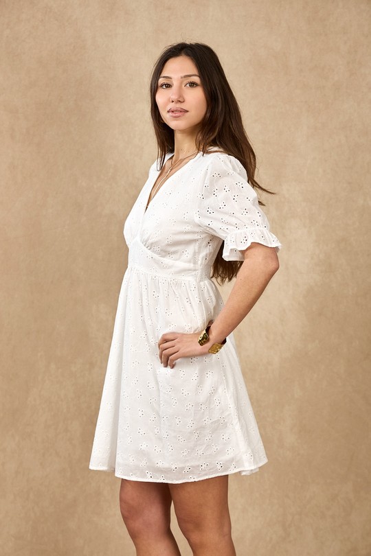 Abiti corti Donna White LOVIE & Co 5084D-ELIE Efashion Paris