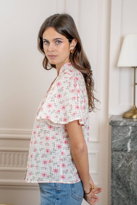 Chemises Femme Rose LOVIE & Co 5086T-YARA Efashion Paris