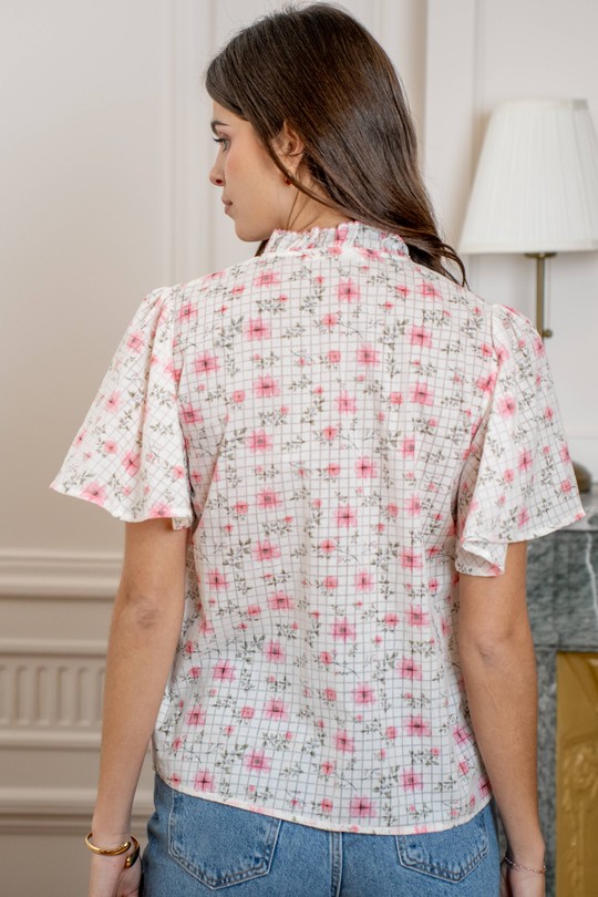 Chemises Femme Rose LOVIE & Co 5086T-YARA Efashion Paris