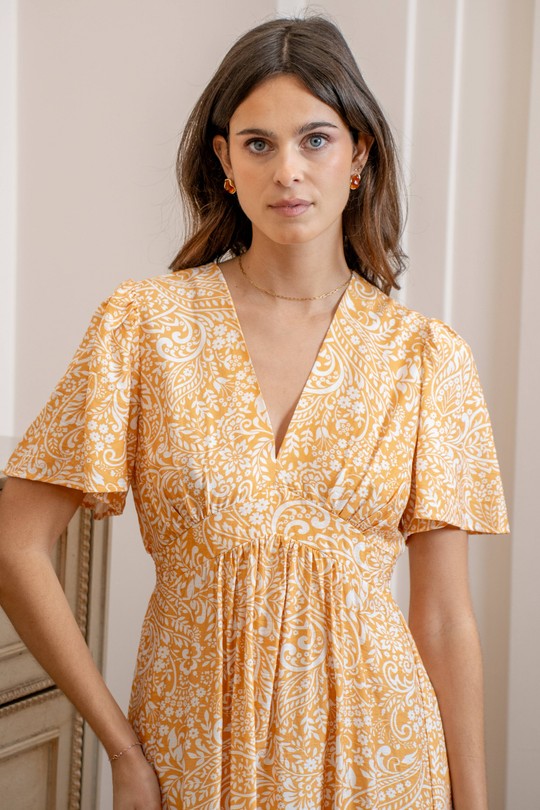 Abiti maxi Donna Yellow LOVIE & Co 5106D-MARION Efashion Paris