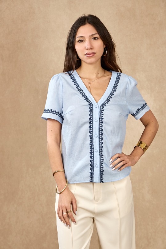 Chemises Femme Rouge LOVIE & Co ASD97138-ARIANA Efashion Paris