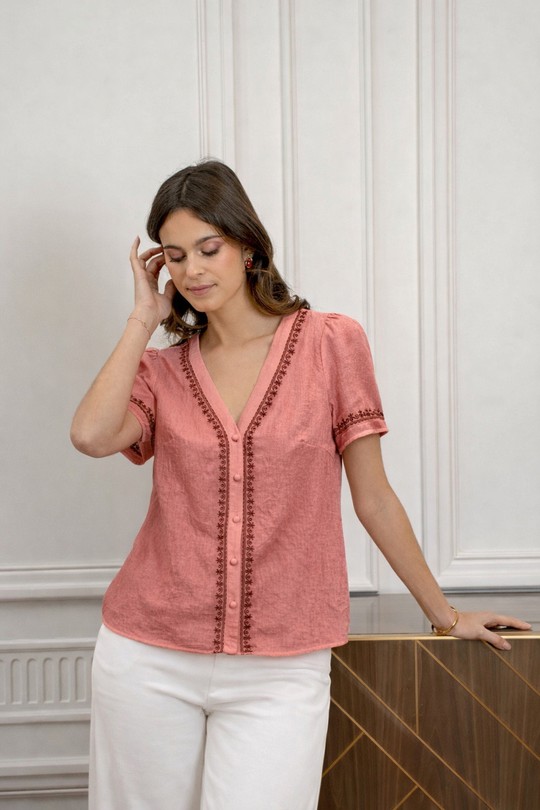 Chemises Femme Rouge LOVIE & Co ASD97138-ARIANA Efashion Paris