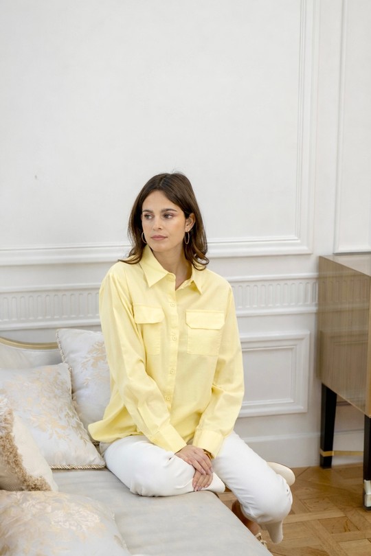 Camisas Mujer Yellow LOVIE & Co ASD97167-NAIA Efashion Paris