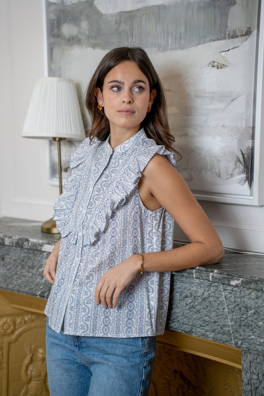 Chemises Femme Bleu LOVIE & Co 5129T-NICOLAS Efashion Paris