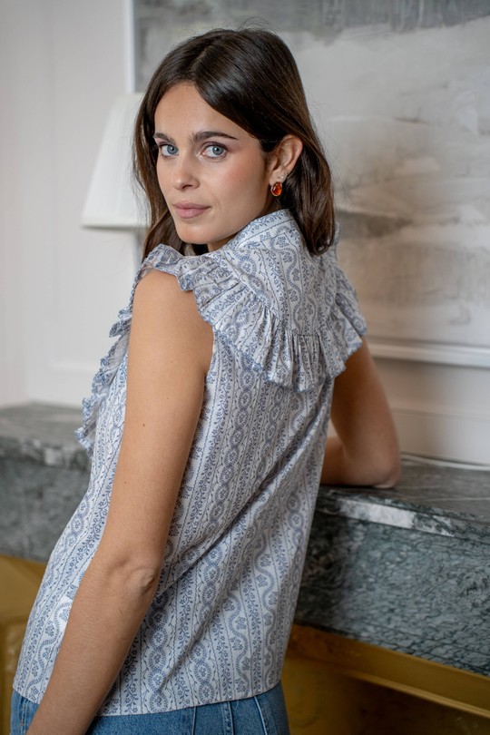 Chemises Femme Bleu LOVIE & Co 5129T-NICOLAS Efashion Paris