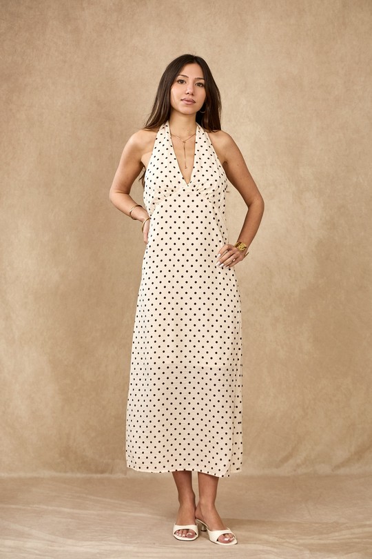 Robes longues Femme Marron LOVIE & Co 5115D-CATARINA Efashion Paris