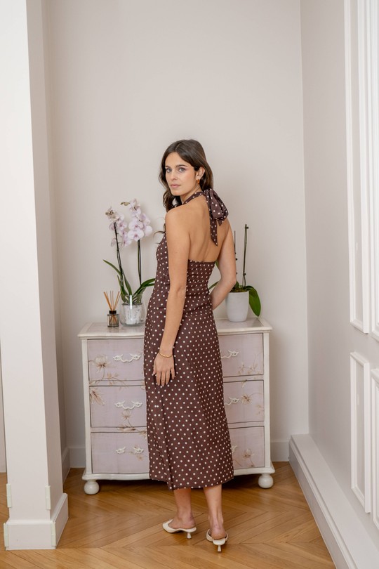 Vestidos largos Mujer Brown LOVIE & Co 5115D-CATARINA Efashion Paris