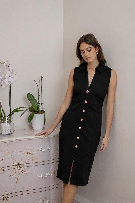 Robes mi-longues Femme Beige LOVIE & Co 5073D-RHEA Efashion Paris