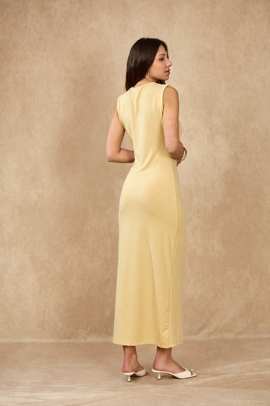 Robes longues Femme Jaune LOVIE & Co 5121D-MALIKA Efashion Paris