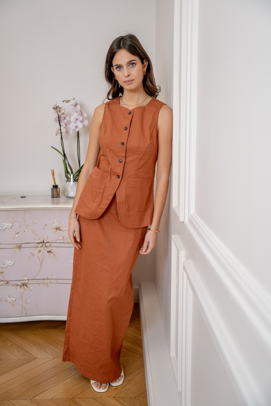Tops Femme Marron LOVIE & Co ASD95210-YOHAN Efashion Paris