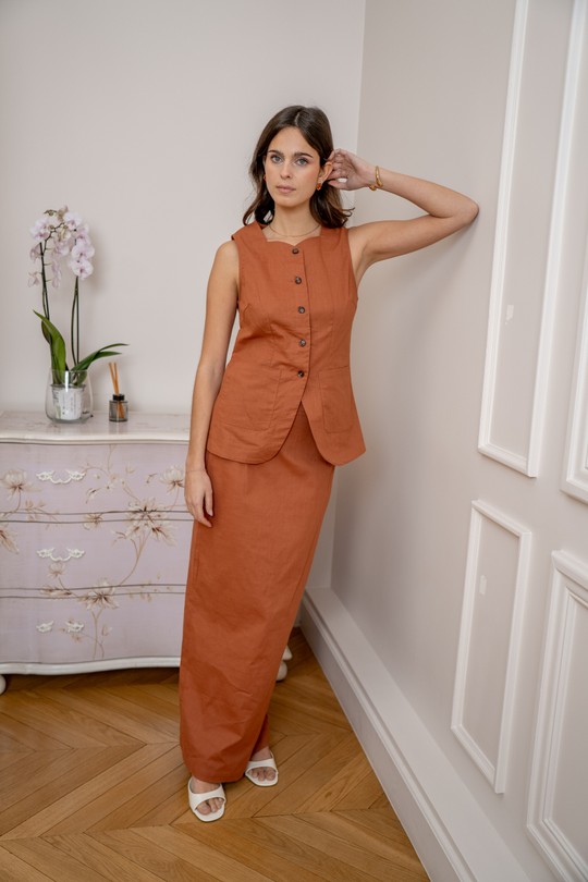 Tops Femme Marron LOVIE & Co ASD95210-YOHAN Efashion Paris