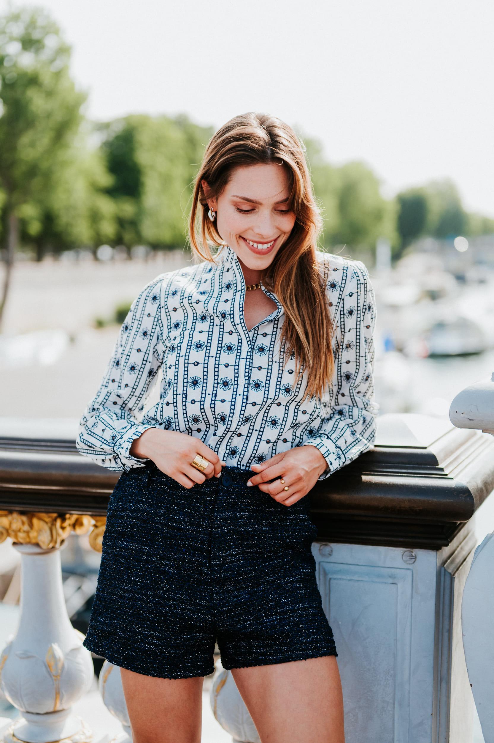 Tops Femme Blanc LOVIE & Co ASD91611 #c Efashion Paris