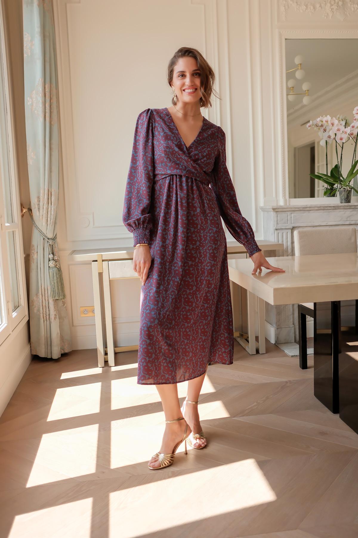Robes longues Femme Bleu LOVIE & Co ASD93752-ASHLEY #c Efashion Paris