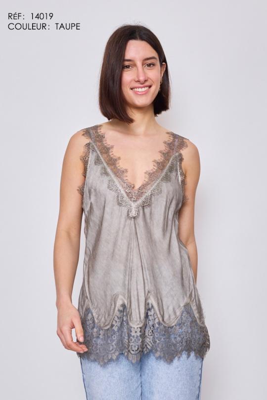 Débardeurs Femme Vert d eau NEW&CO 14019 Efashion Paris