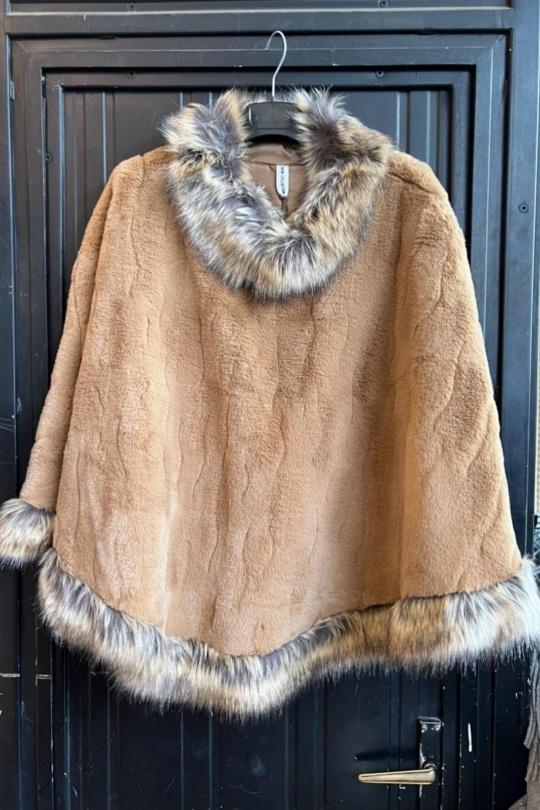 Capes et ponchos Femme Camel NEW&CO 9659 Efashion Paris
