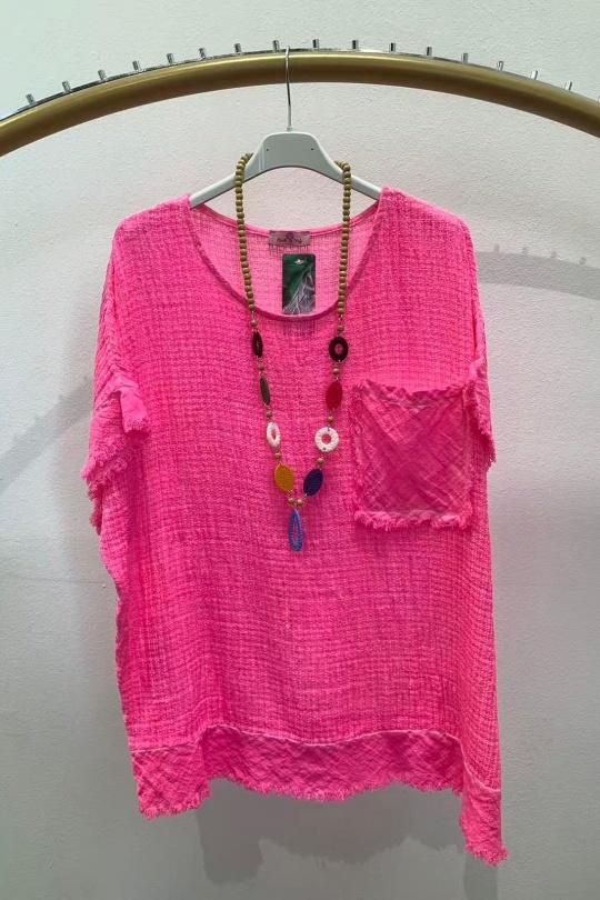 Top Donna FUCHSIA NEW&CO 0679 Efashion Paris
